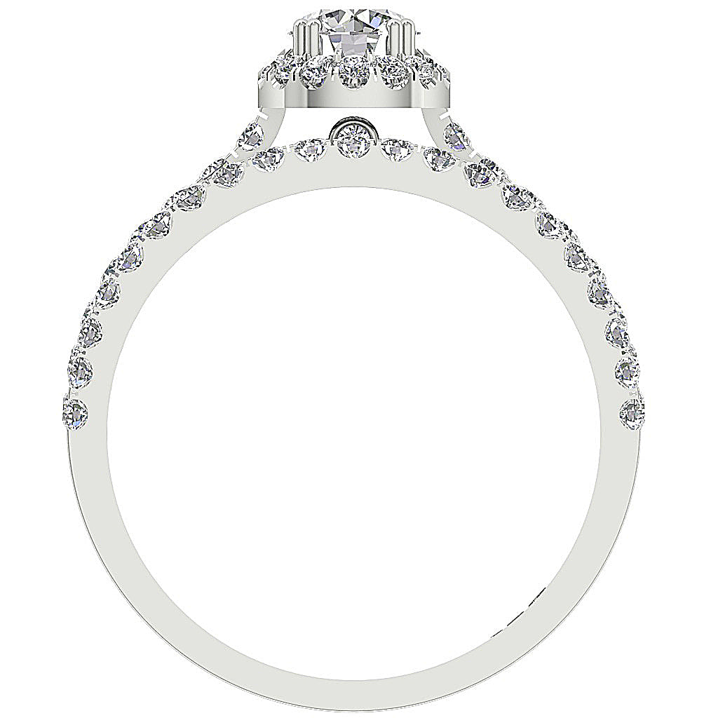 DiamondWhiteGoldEngagementRingFrontView