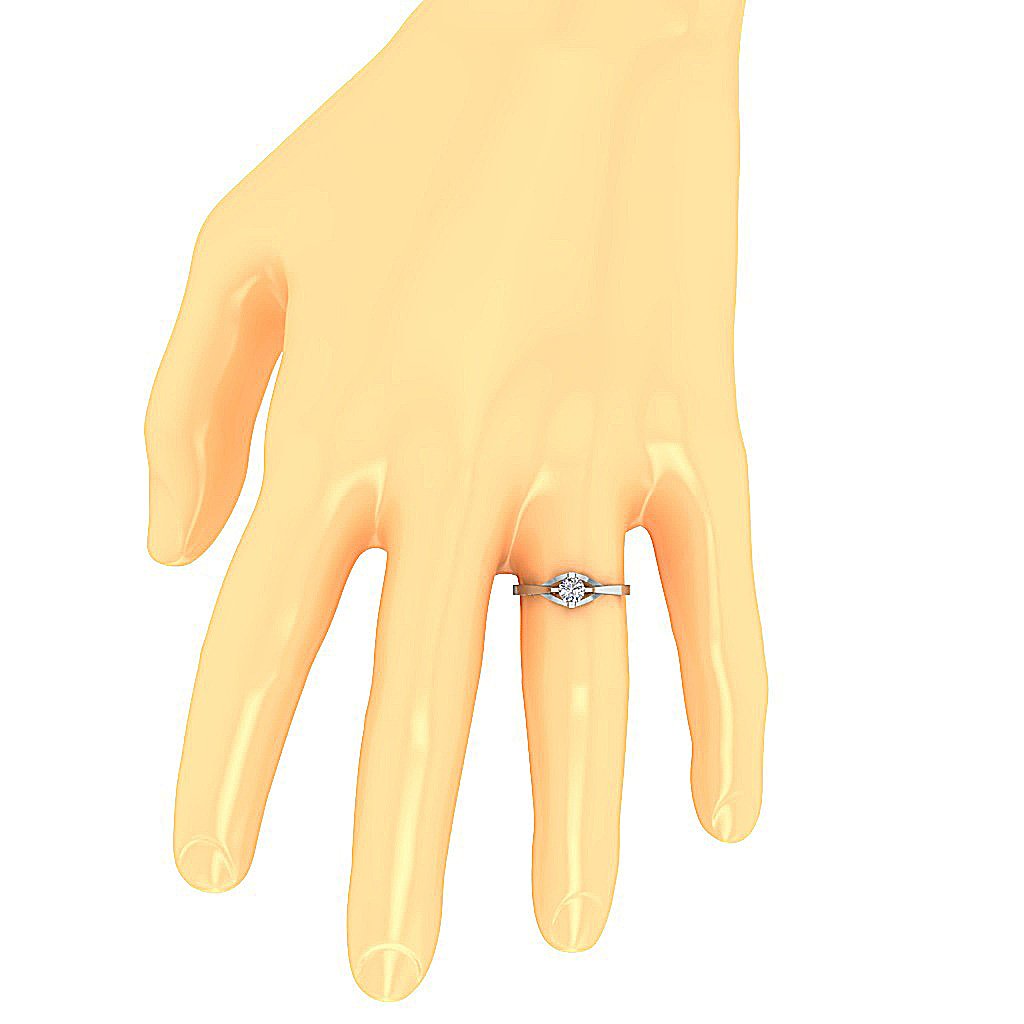 RoundDiamondAnniversaryRingonFinger