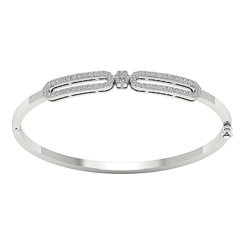 Diamond Bangles VVS1/VS1/SI1/I1 1.00Ct Natural Diamonds 14k/18k White Yellow Rose Gold