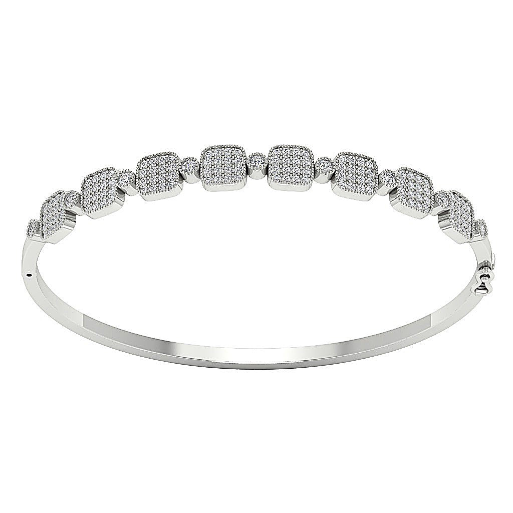 Diamond Bangles Natural Diamonds 14k/18k Solid Gold VVS1/VS1/SI1/I1 1.65 Ct Prong & Bezel Set