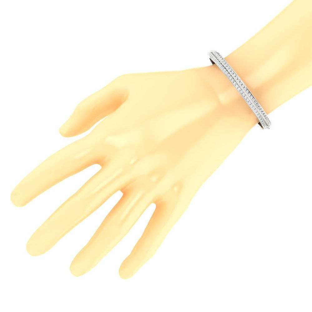 Diamond Bangles VVS1/VS1/SI1/I1 2.85Ct Natural Diamonds 14k/18k Gold