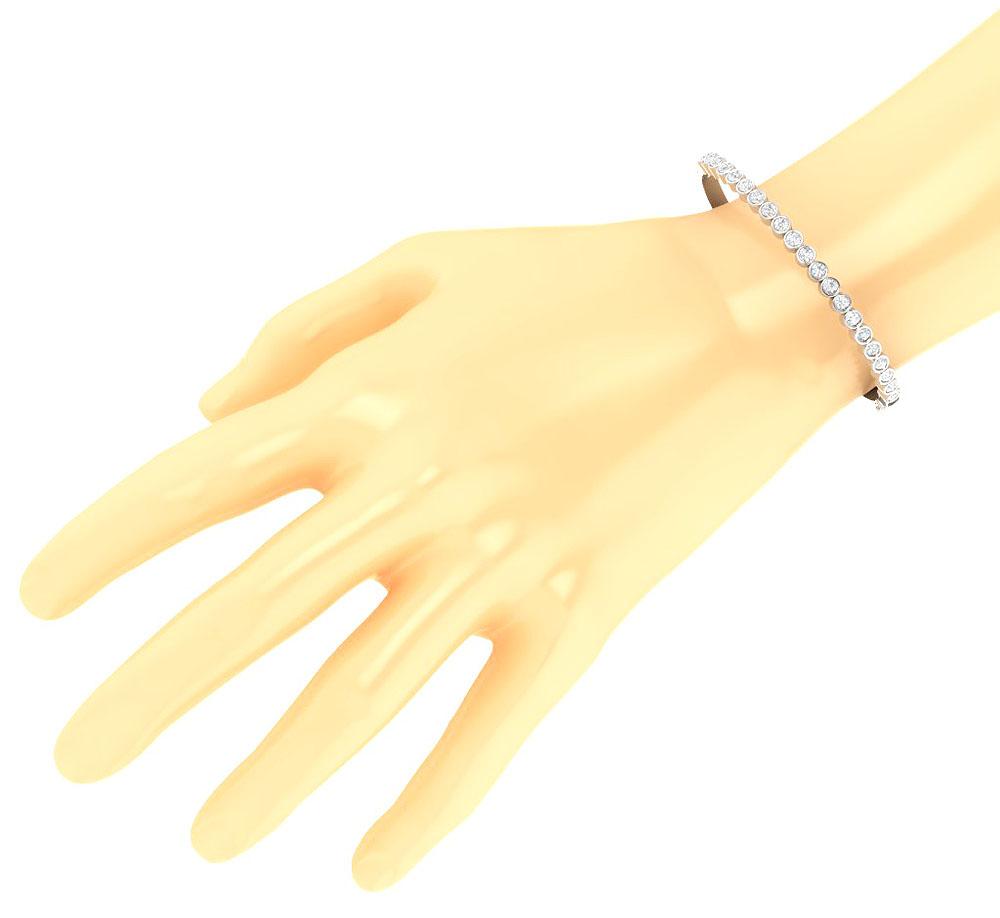 Diamond Bangles VVS1/VS1/SI1/I1 1.85Ct Natural Diamonds 14k/18k White Yellow Rose Gold Bezel Set