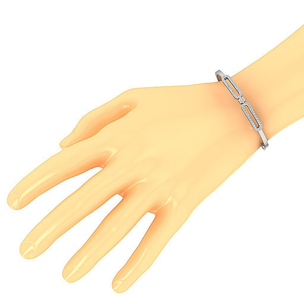 Diamond Bangles VVS1/VS1/SI1/I1 1.00Ct Natural Diamonds 14k/18k White Yellow Rose Gold