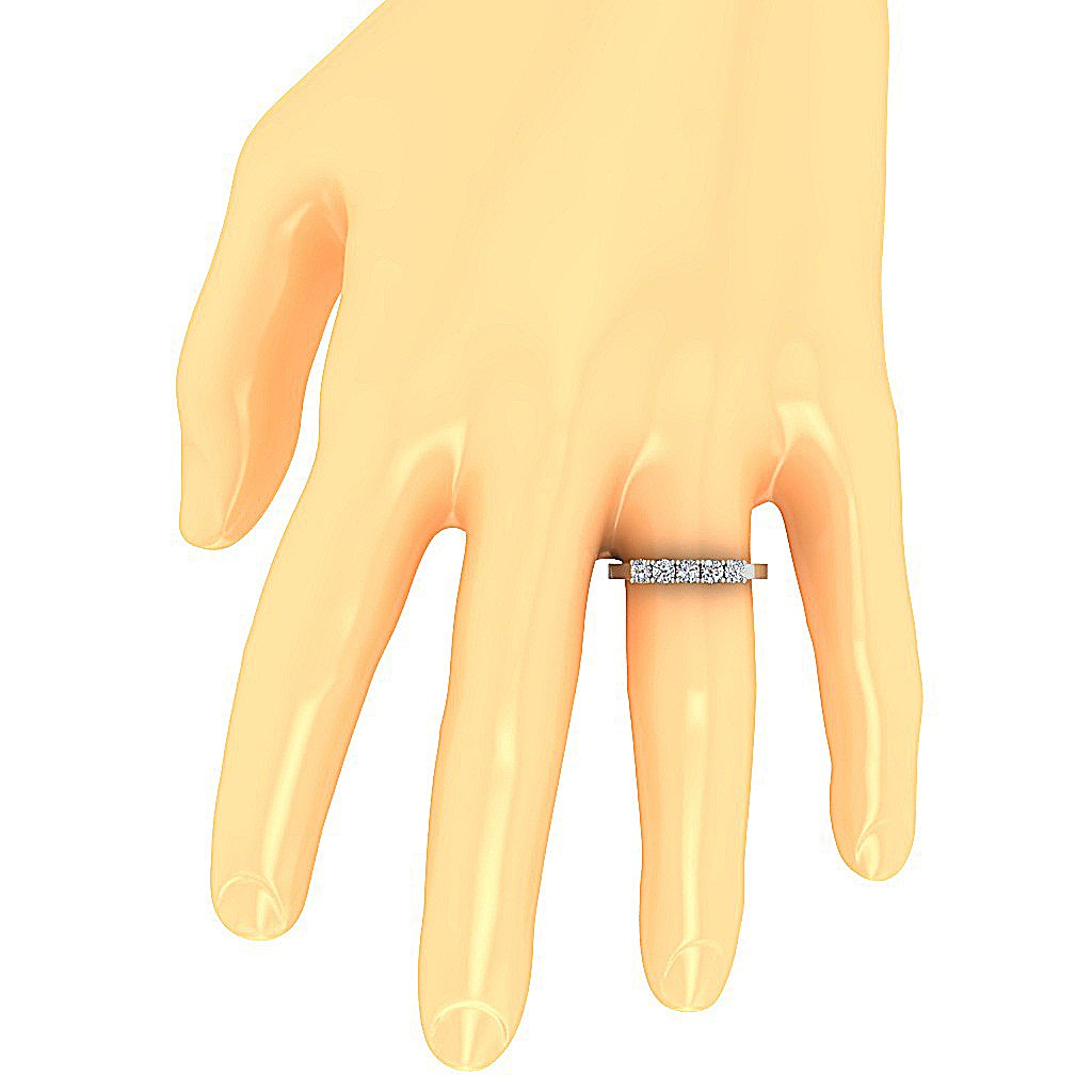 GenuineDiamondWeddingRingonFinger