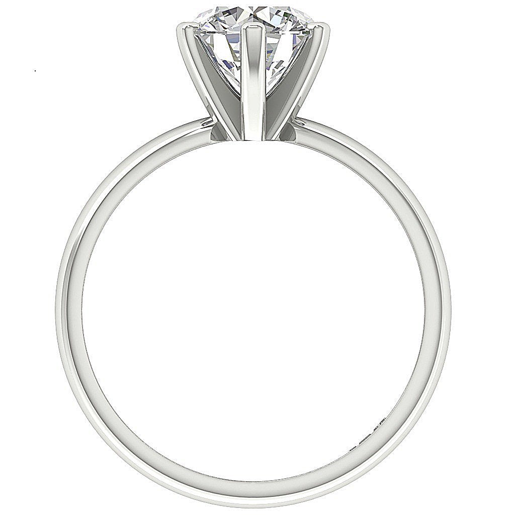 I1 G 1.90 Ct Designer Solitaire Wedding Ring Genuine Diamond 14K Rose Gold Prong Set
