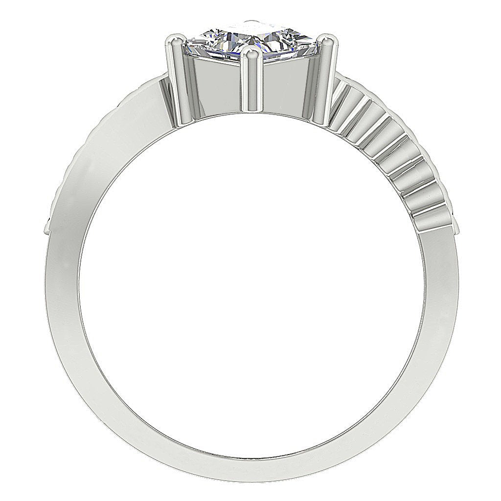 Natural Diamond Forever Us Two Stone Solitaire Engagement Ring I1 G 1.20 Ct Prong Set