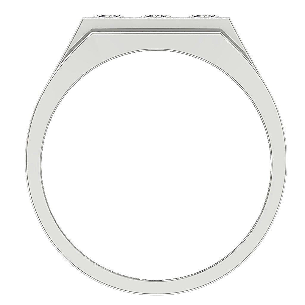 SI1/I1 G 0.50Ct 14k Solid Gold Mens Wedding Ring Natural Diamonds Channel Set Width 6.90MM
