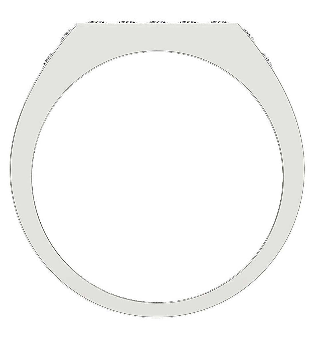 14k Solid Gold Natural Diamonds SI1/I1 G 1.00 Ct Mens Wedding Ring Channel Set Width 7.85MM