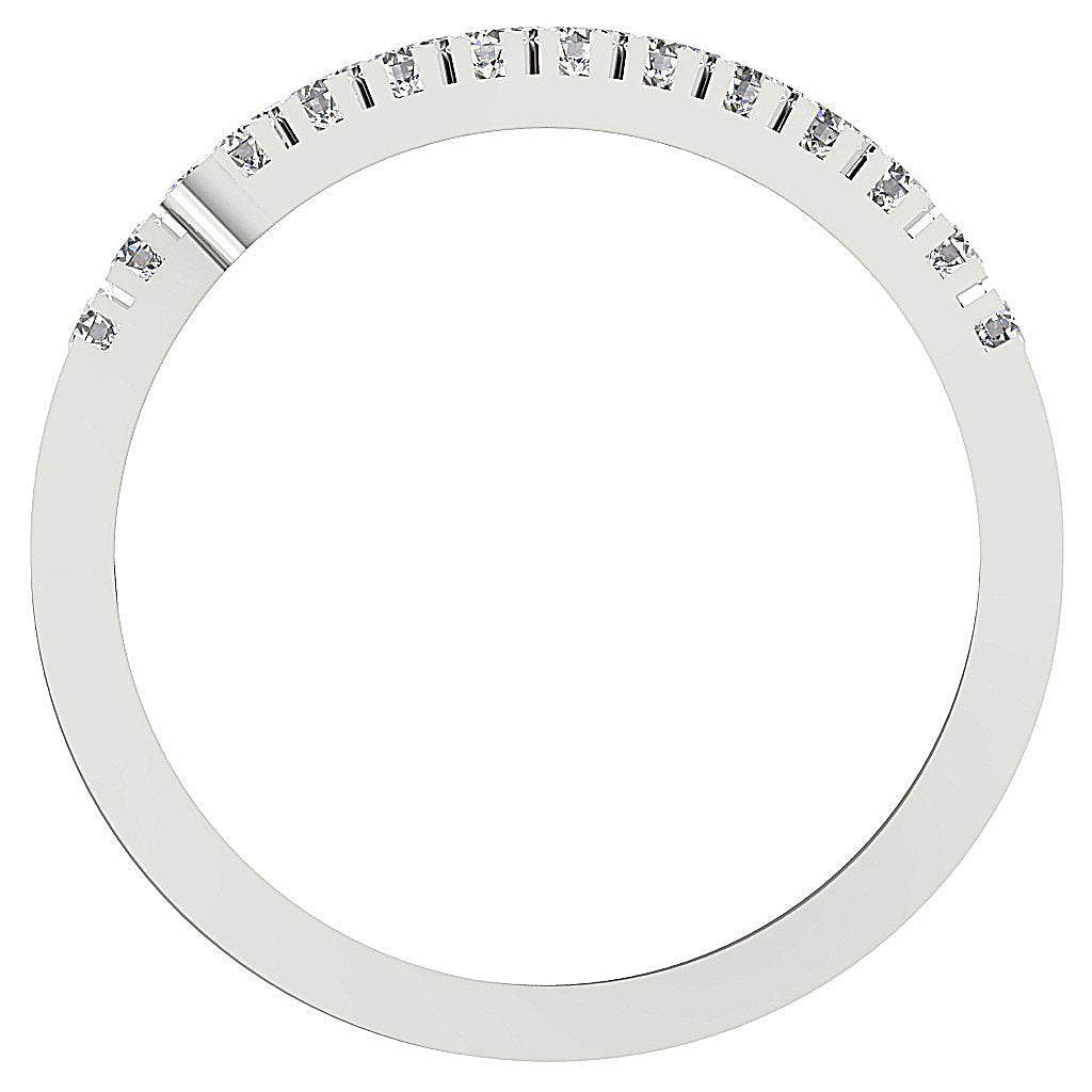 14k Yellow Gold Designer Right Hand Anniversary Ring I1 G 1.01 Ct Round Diamond Prong Set