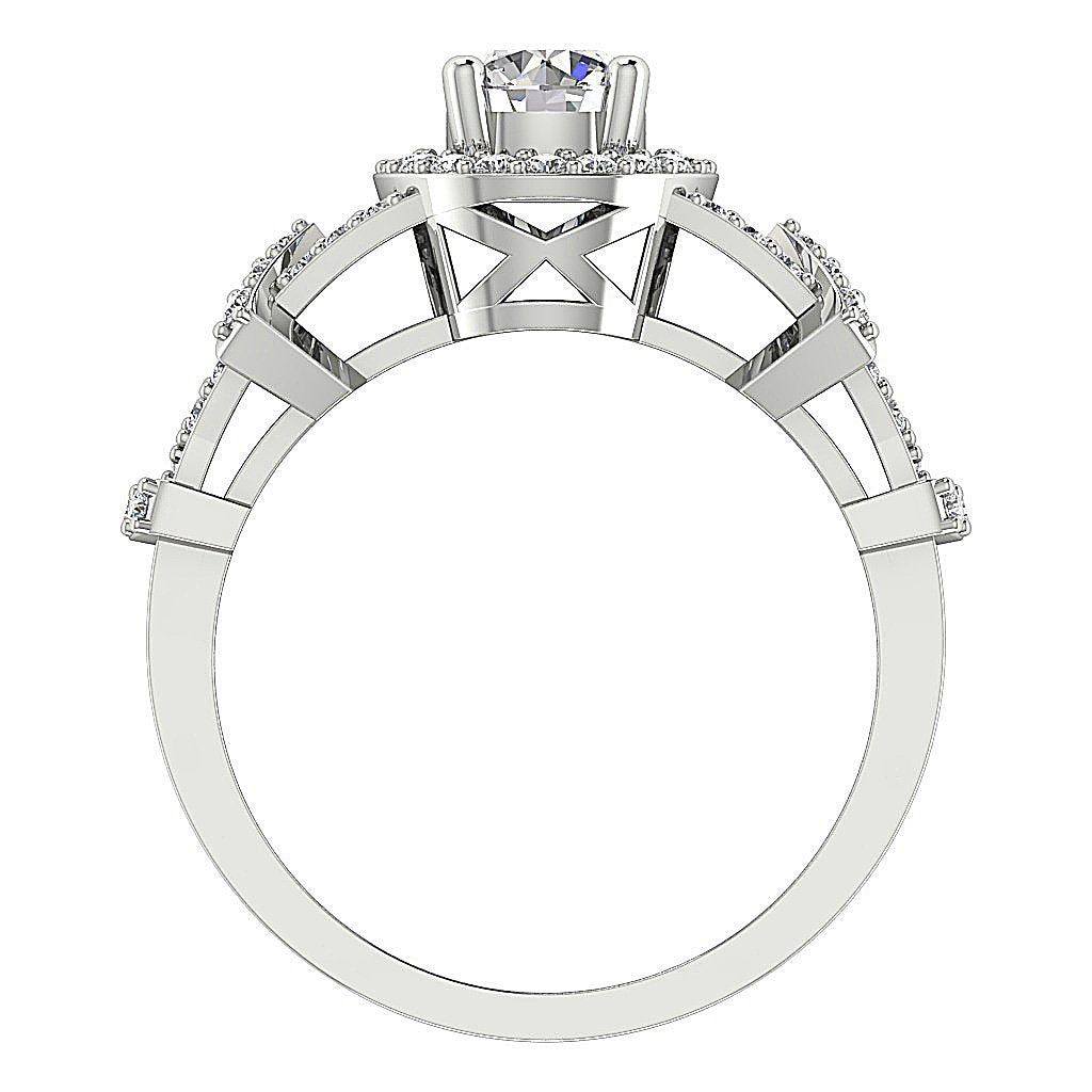 Prong Set Solitaire Engagement Ring Natural Diamond SI1 G 1.15 Ct 14k White Yellow Rose Gold
