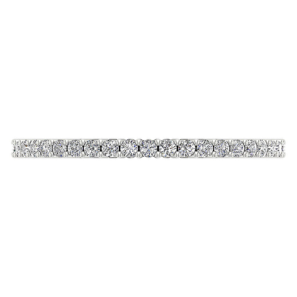 The Kade Elegant Prong Set Genuine Diamond Rose Gold Full Eternity Ring