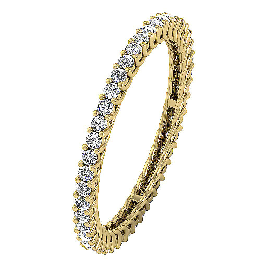 The Briggs Prong Set Diamond 14K Gold Eternity Wedding Ring