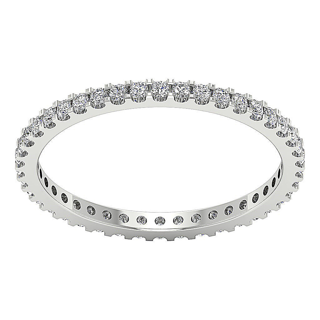 The Khalil White Yellow Rose Gold Full Eternity Diamond Ring For Her