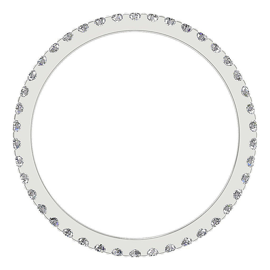 The Khalil White Yellow Rose Gold Full Eternity Diamond Ring For Her