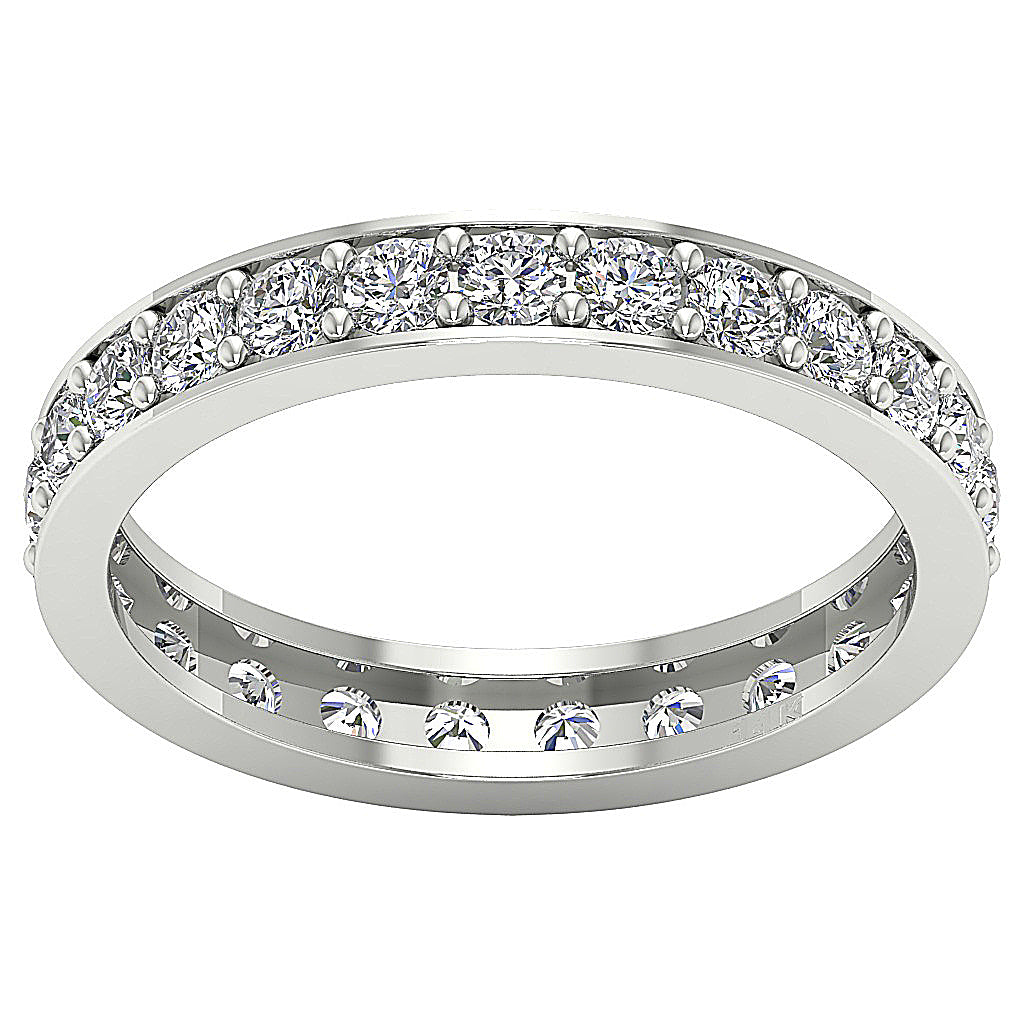 The Javier Beautiful Natural Diamond Full Eternity White Gold Ring For Her