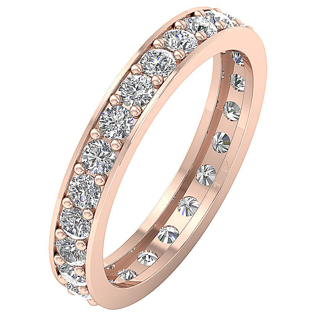 The Javier Beautiful Natural Diamond Full Eternity White Gold Ring For Her