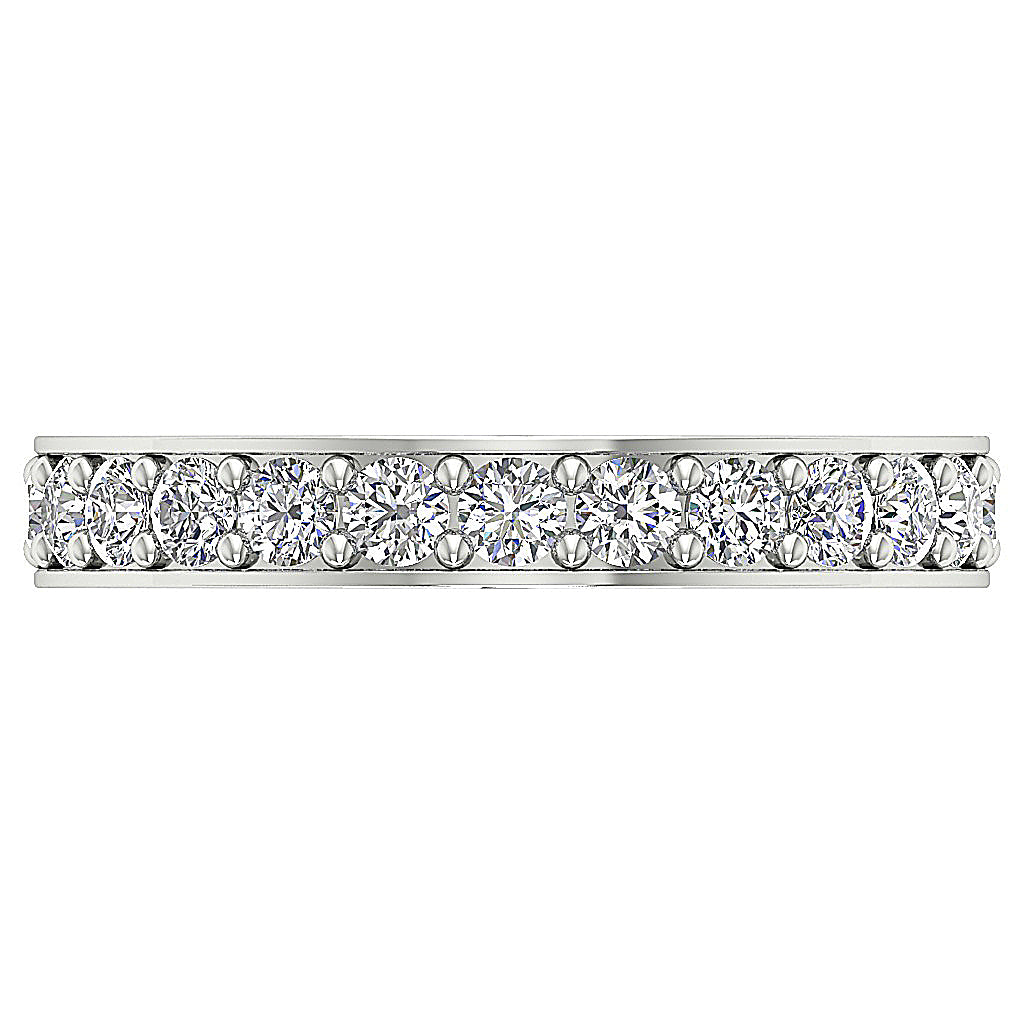 The Javier Beautiful Natural Diamond Full Eternity White Gold Ring For Her