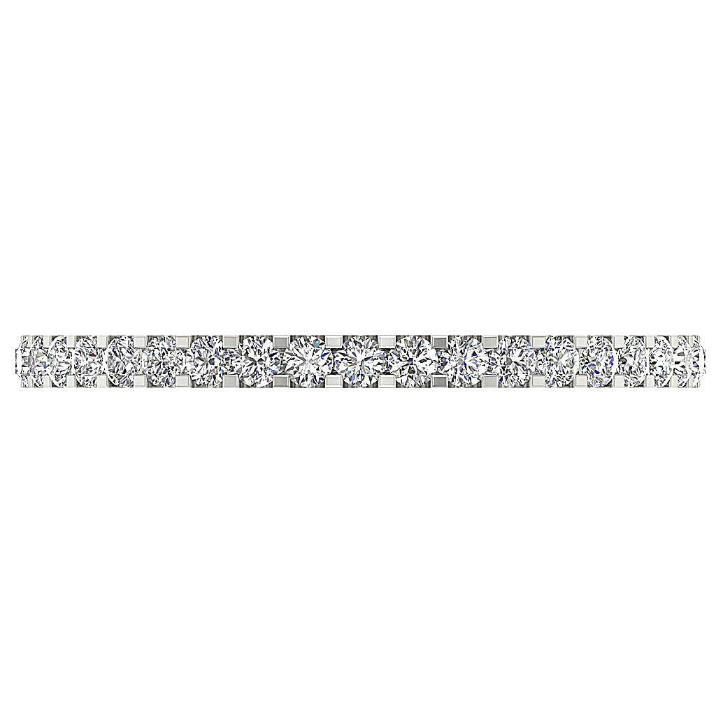 The Douglas Prong Set Eternity Wedding Ring Natural Diamond 14K White Gold