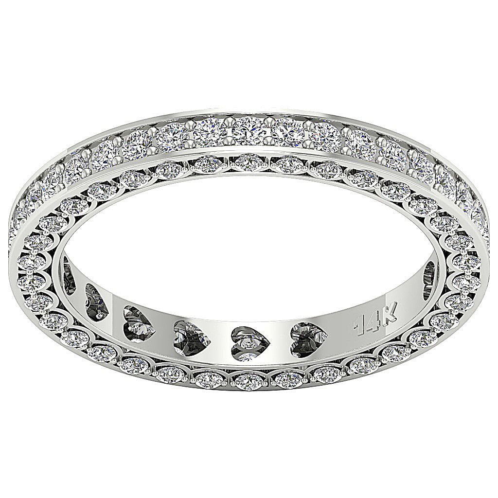 The Maximus Enthralling Round Brilliant Cut Diamond 14K Gold Eternty Ring