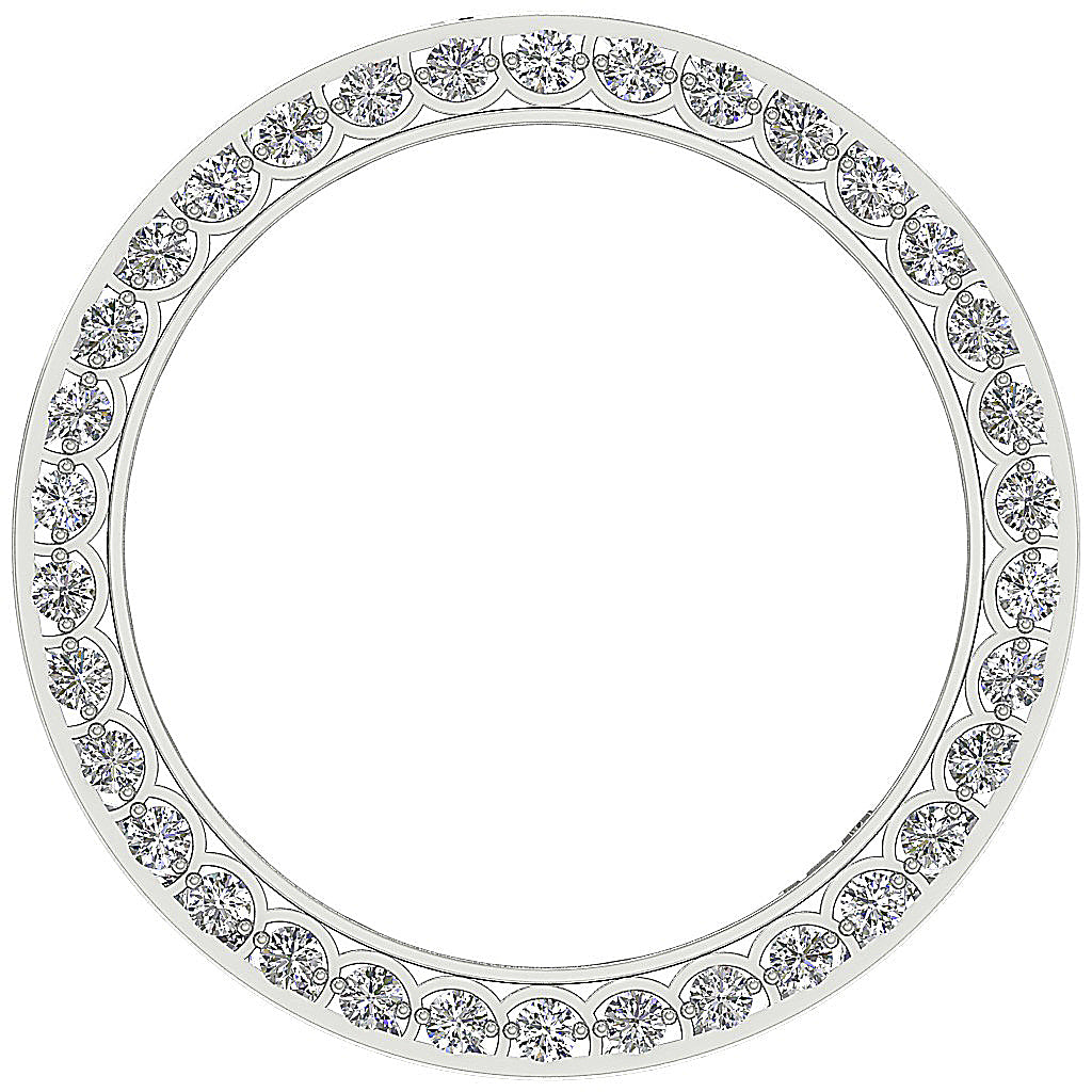 The Maximus Enthralling Round Brilliant Cut Diamond 14K Gold Eternty Ring