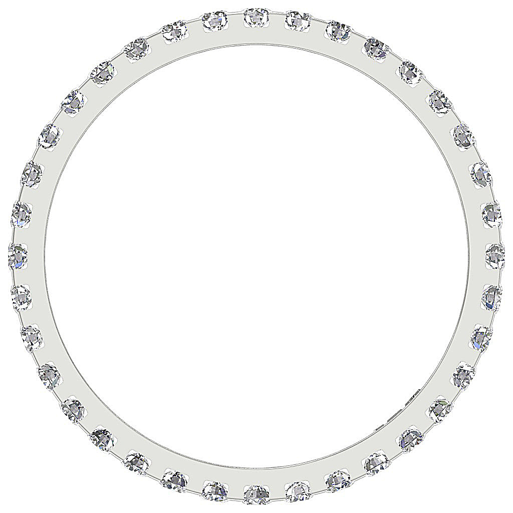 The Rohan Excellent Eternity Wedding Ring 14K Solid Gold Natural Diamond 2.50 mm