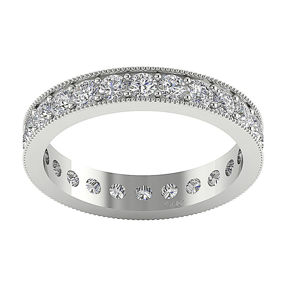 The Stephen Milgrain Designe Natural Diamond Eternity Wedding Ring