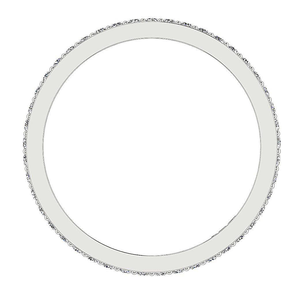 The Finley Stackable Eternity Anniversary Round Diamond Gold Ring Band