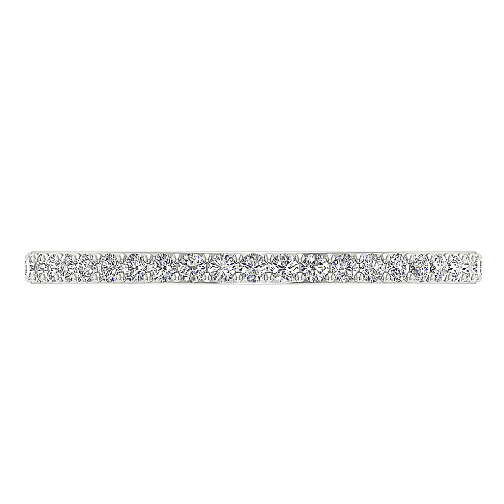 The Finley Stackable Eternity Anniversary Round Diamond Gold Ring Band