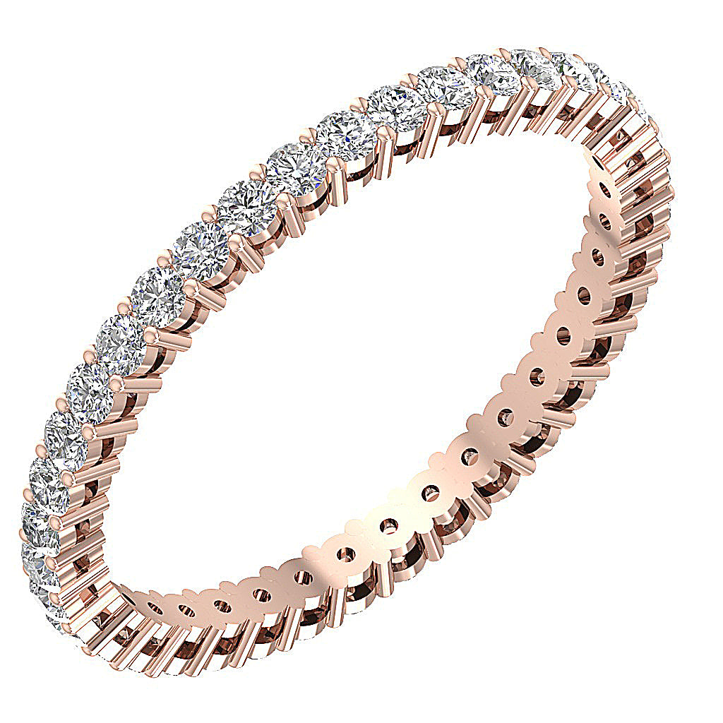 The Marshall Infinite Sparkle Round Diamond 14K Gold Eternity Ring