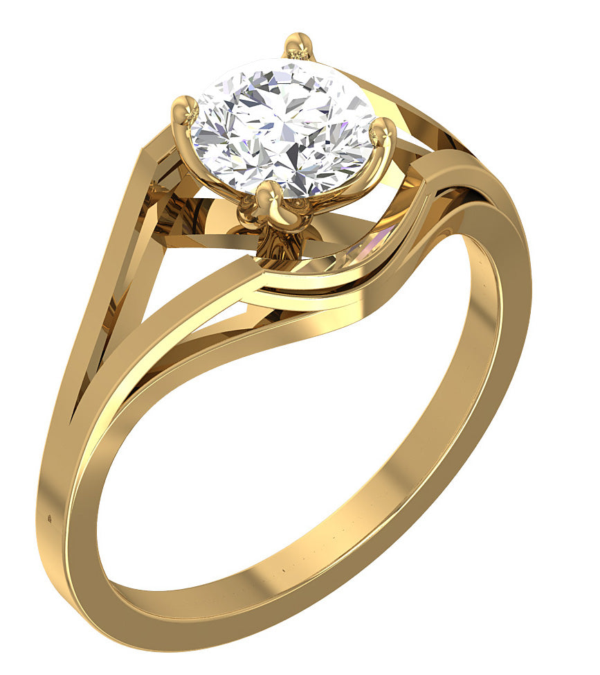Diamond For Good Solitaire Engagement Ring SI1 G 1.00 Carat Natural Diamond 14K Gold