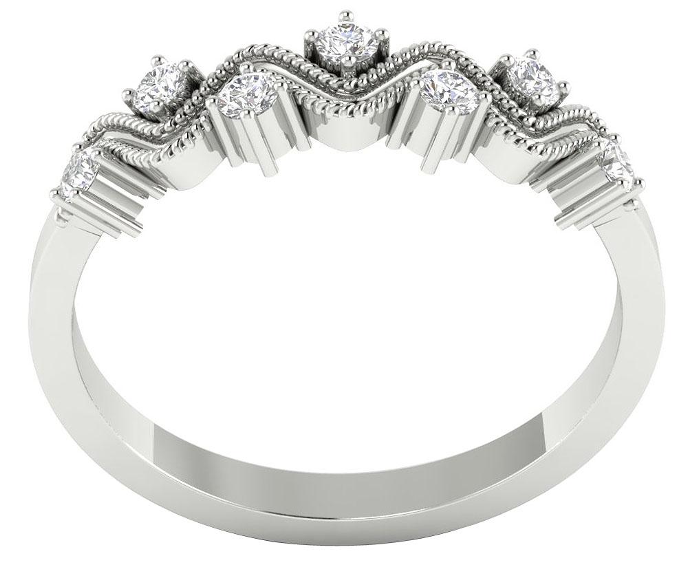 Designer Fashion Wedding Ring Genuine Diamond I1 G 0.30 Ct 14K Solid Gold Prong Set