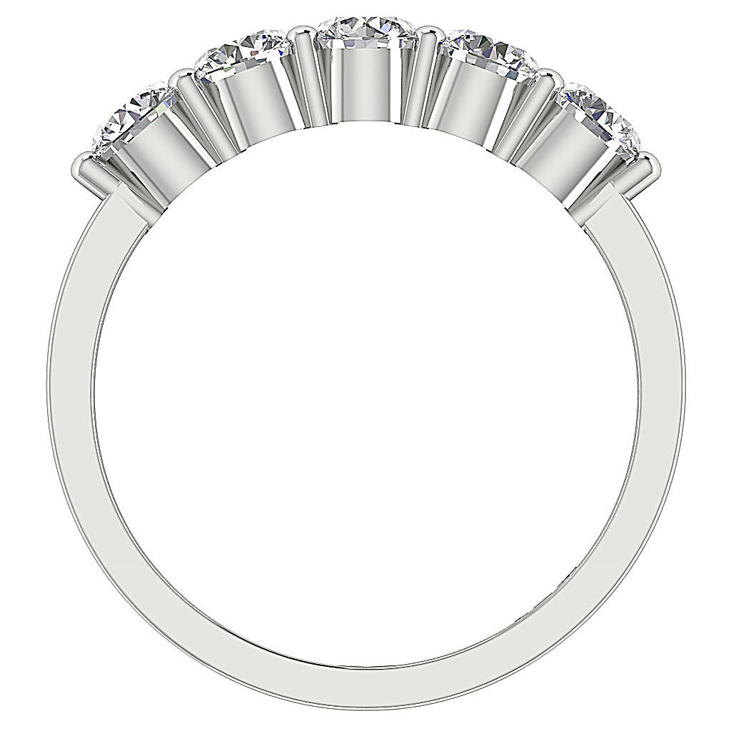 The Rodrigo White Gold Classic Five Stone Diamond Engagement Ring