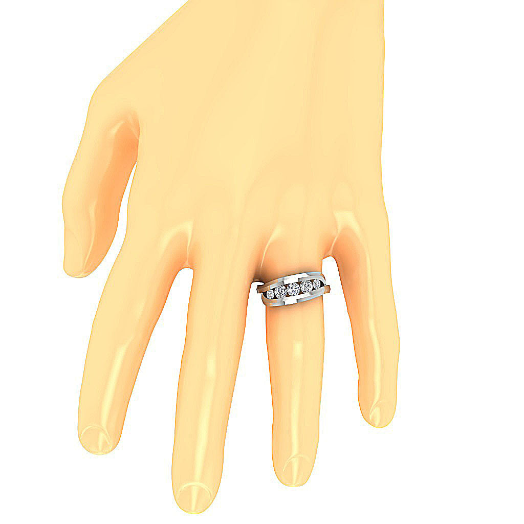The Kasen Journey Round Diamond Engagement Ring 14K Rose Gold