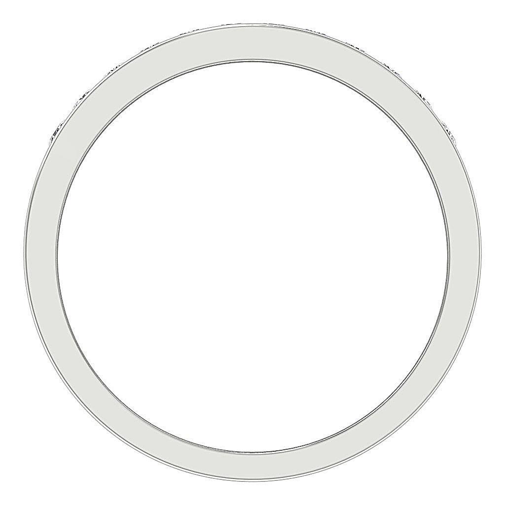 Channel Set Anniversary Band 0.50 ct I1 G Natural Round Ideal Cut Diamond 14k Gold