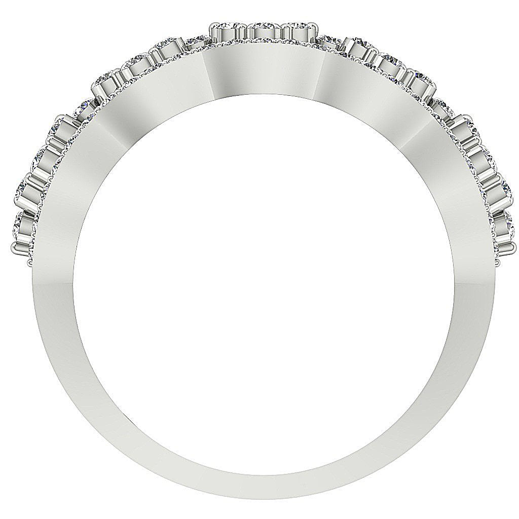 I1 G 1.50 Ct Designer Engagement Ring Natural Diamond 14K Yellow Gold Prong Set 8.55 MM