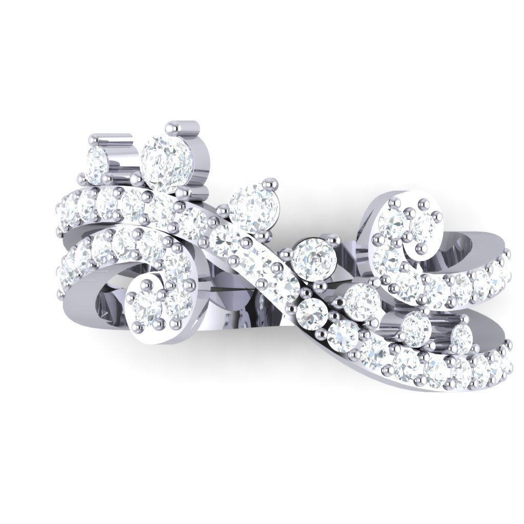 14K White Yellow Rose Gold Designer Wedding Ring Genuine Diamond SI1 G 1.00 Ct Prong Set