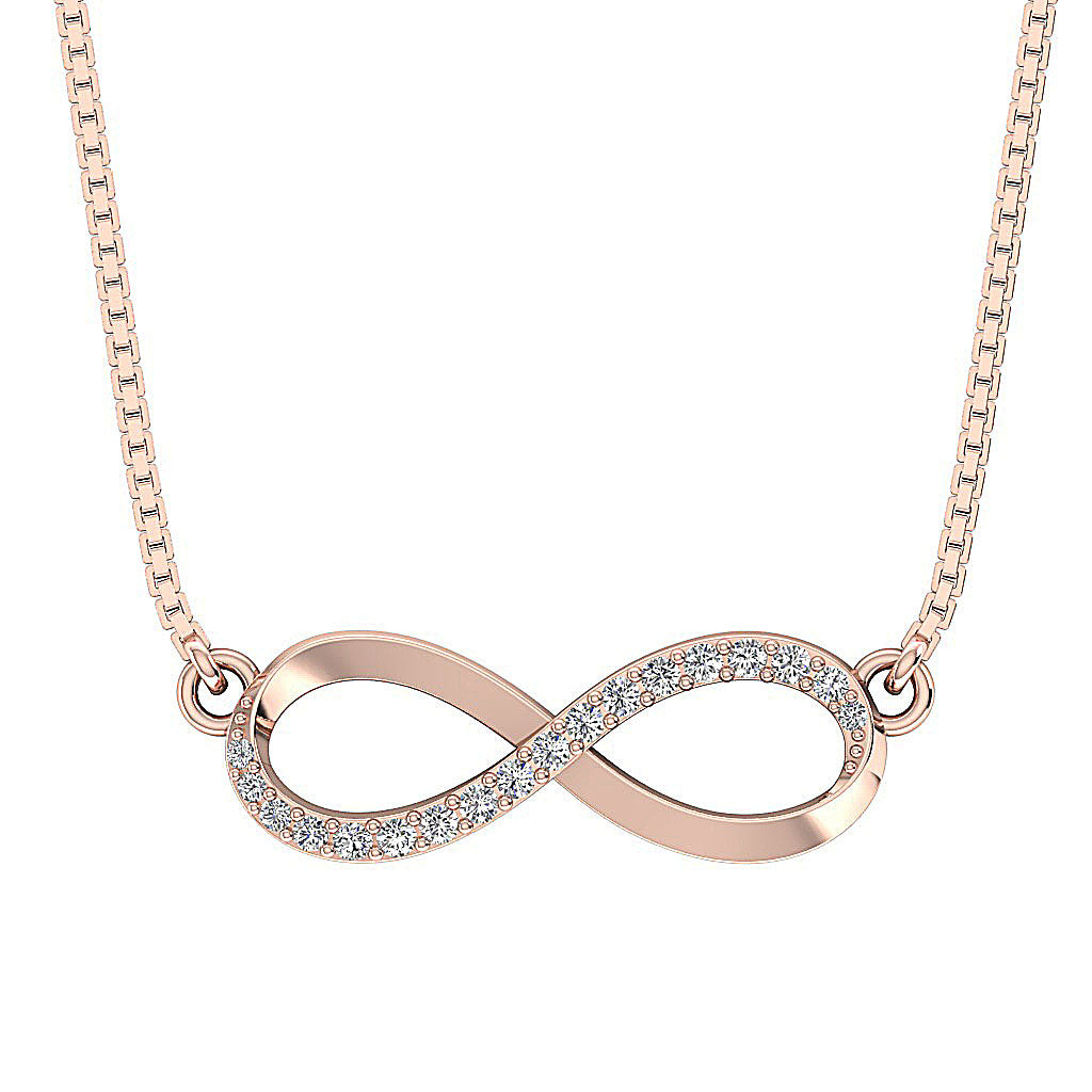 The Calvin Solid Gold Infinity Fashion Pendant