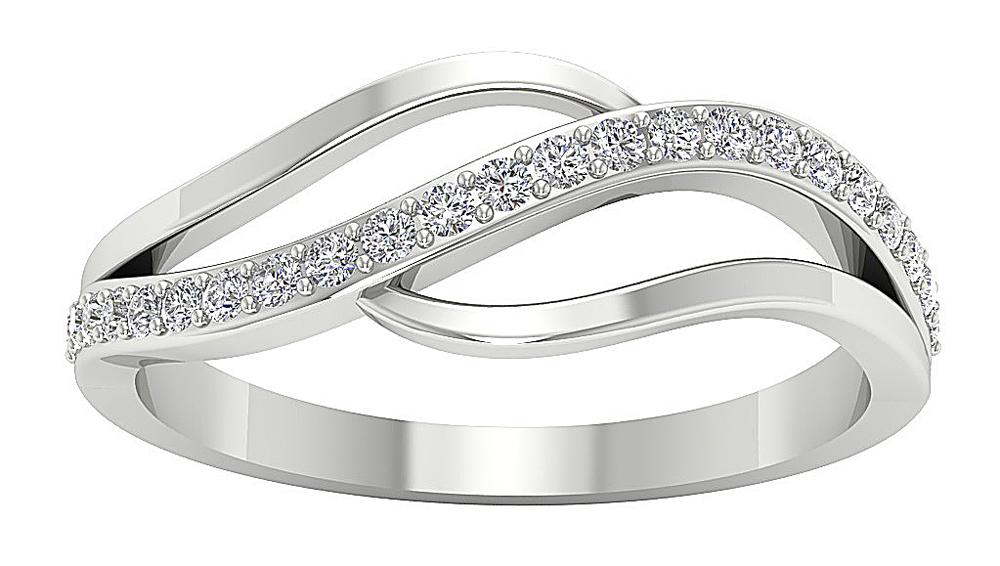 7.25 MM Designer Engagement Ring Natural Diamond I1 G 0.25 Ct 14K Solid Gold Prong Set