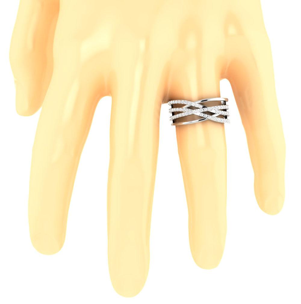 Genuine Diamond 14K Solid Gold Ring Prong Set SI1 G 0.60 Ct 8.95 MM