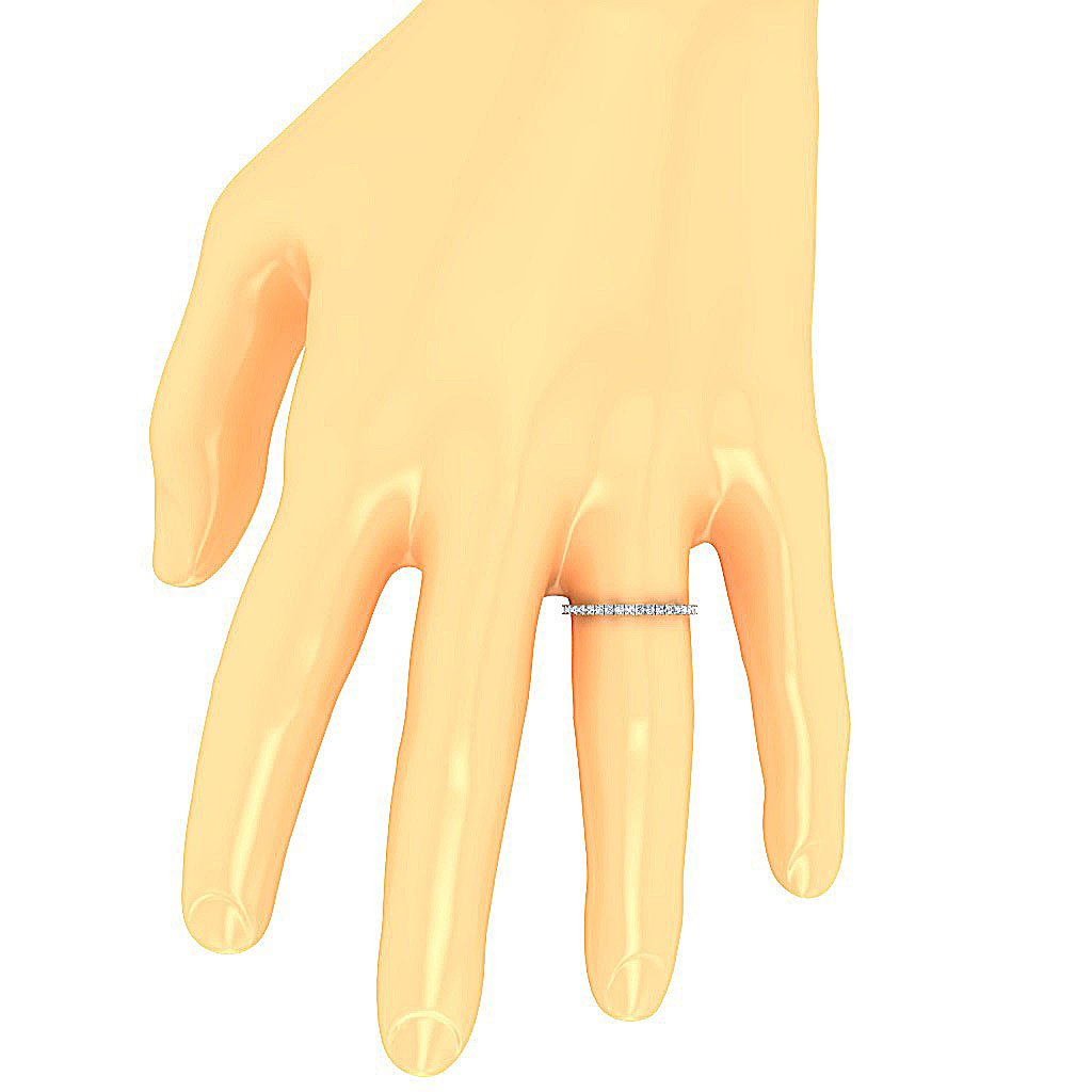 Engagement Ring SI1 G 0.35Ct Natural Diamond Prong Set 14K Solid Gold 1.65 MM