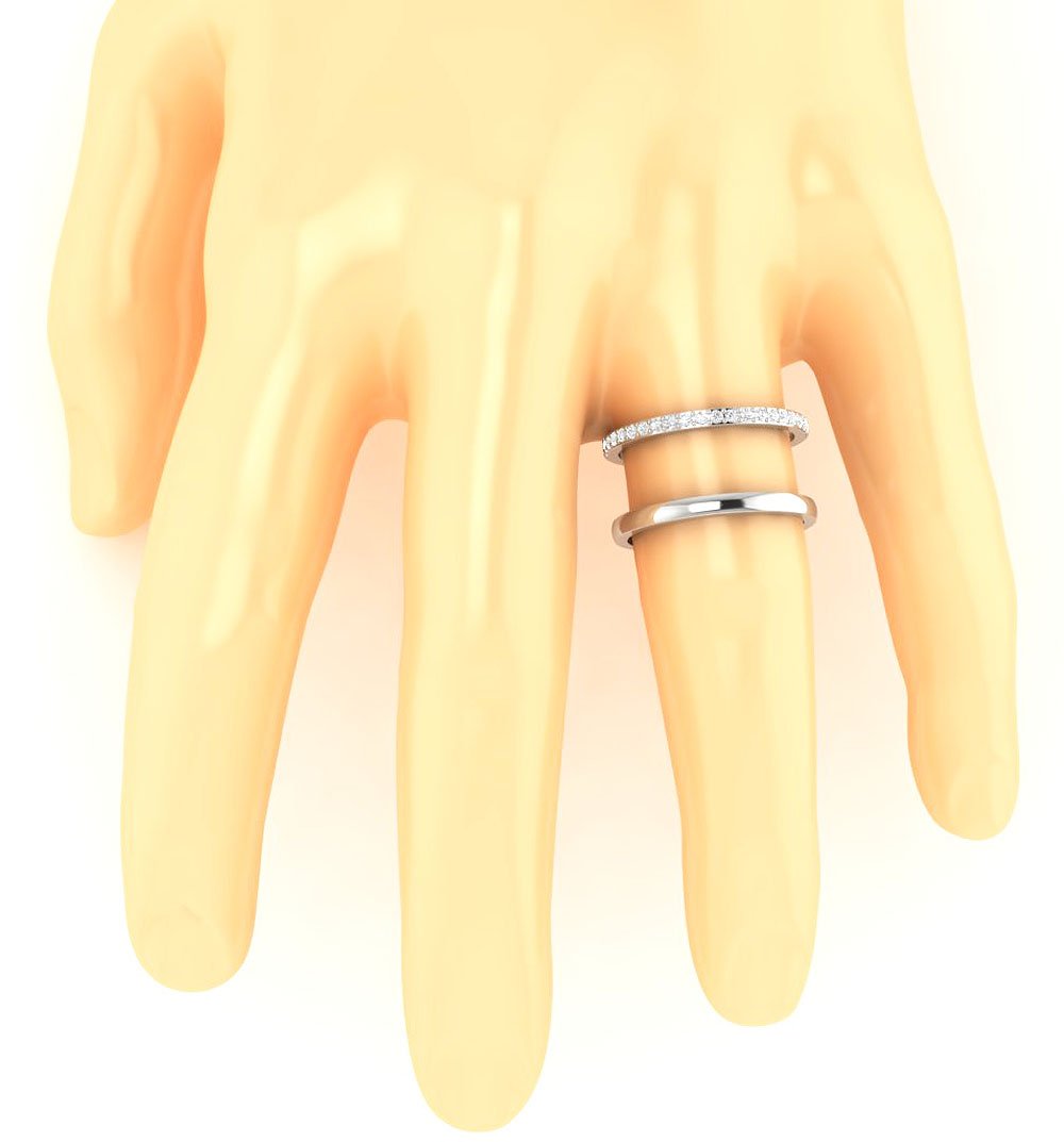 Engagement Round Diamond Ring 14K Solid Gold Prong Set SI1 G 0.35 Ct 10.80 MM