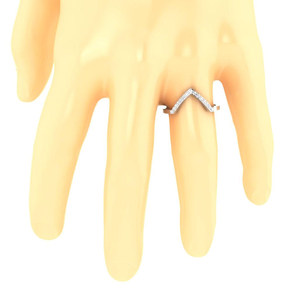 Designer Wedding Ring Genuine Diamond SI1 G 0.25 Ct 14k Solid Gold Prong Set 2.10 MM