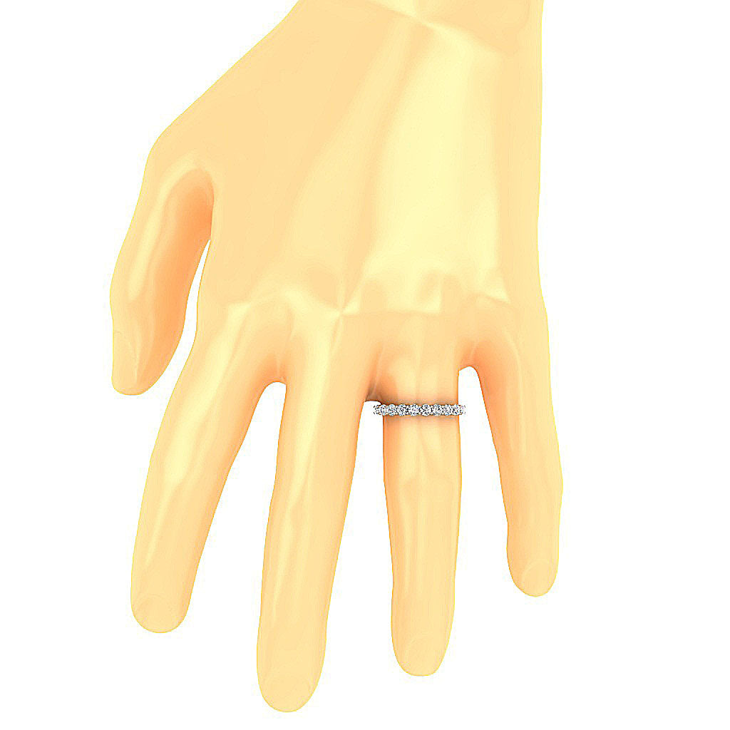 Wedding Ring I1 G 1.10 Ct Genuine Diamond 14K Yellow Gold Prong Set