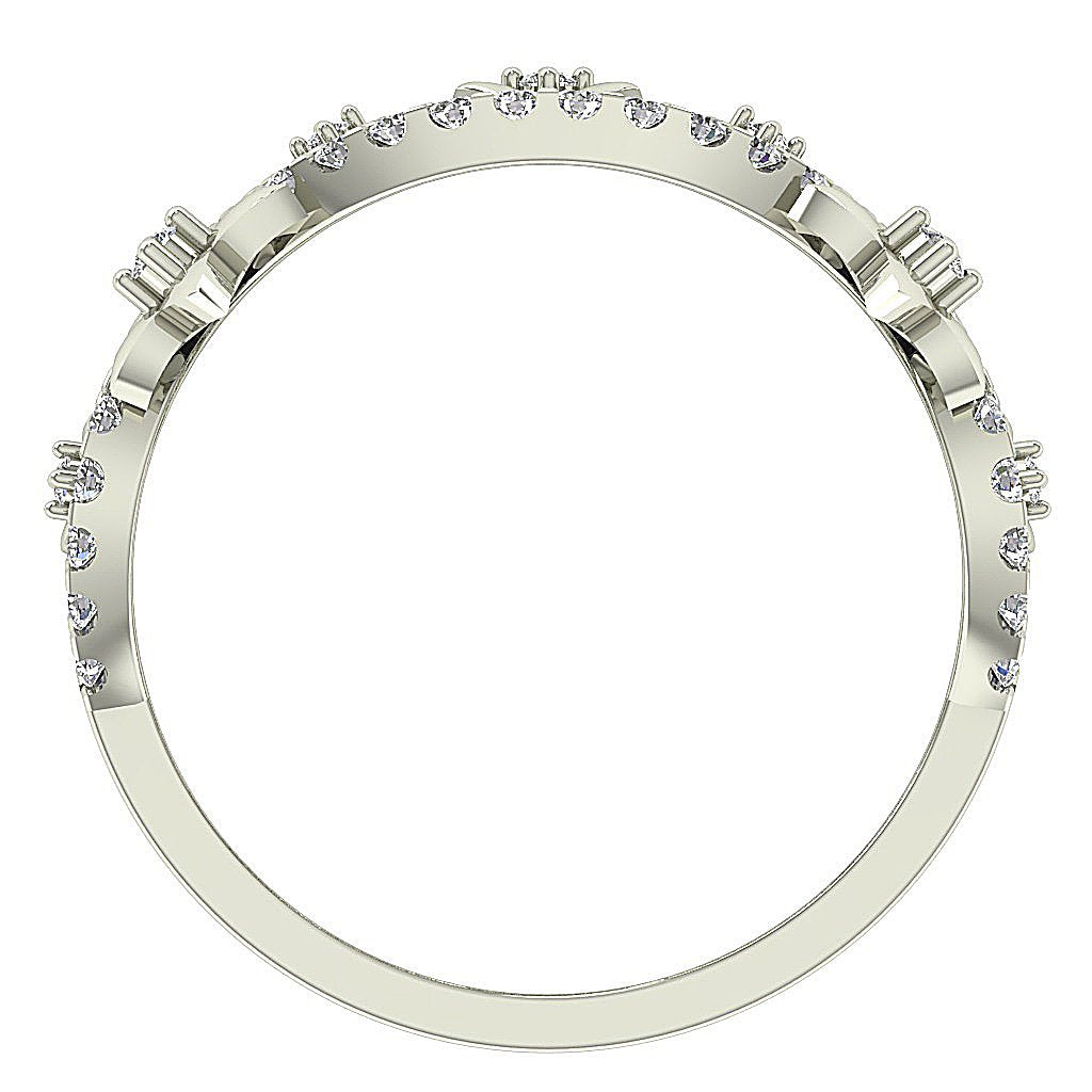 SI1 G 0.70 Ct 14K Solid Gold Wedding Ring 11.20MM Vintage Designer Diamond Ring