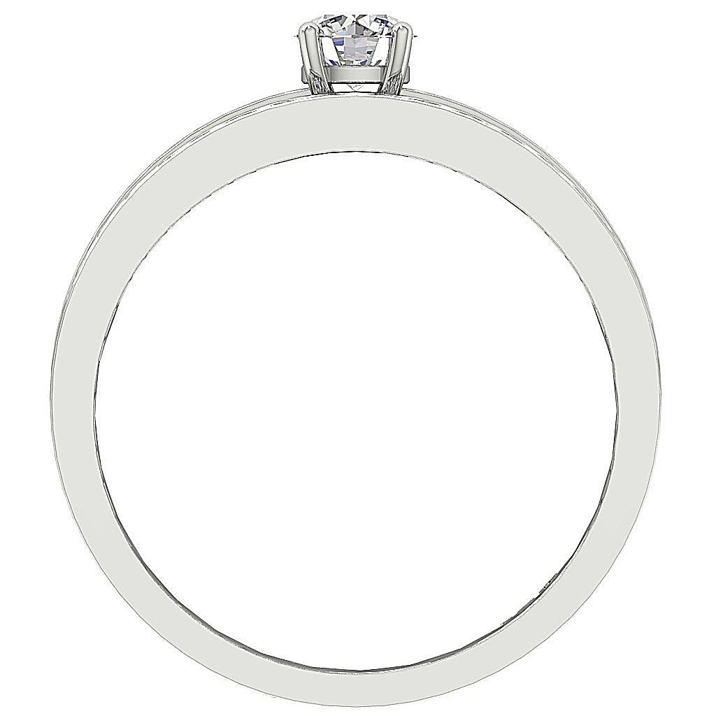 FrontView14kGoldBridalRingPaveSet