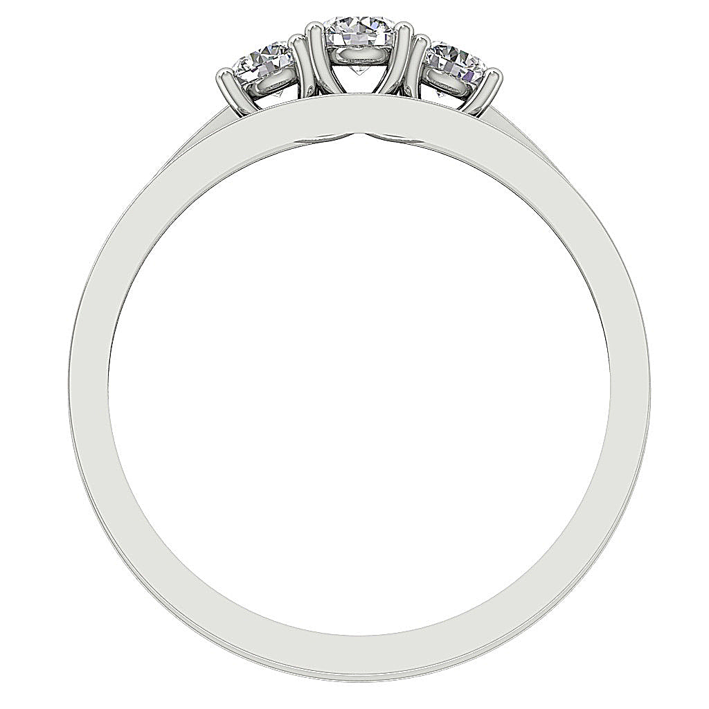 FrontView14kGoldBridalRingPaveSet