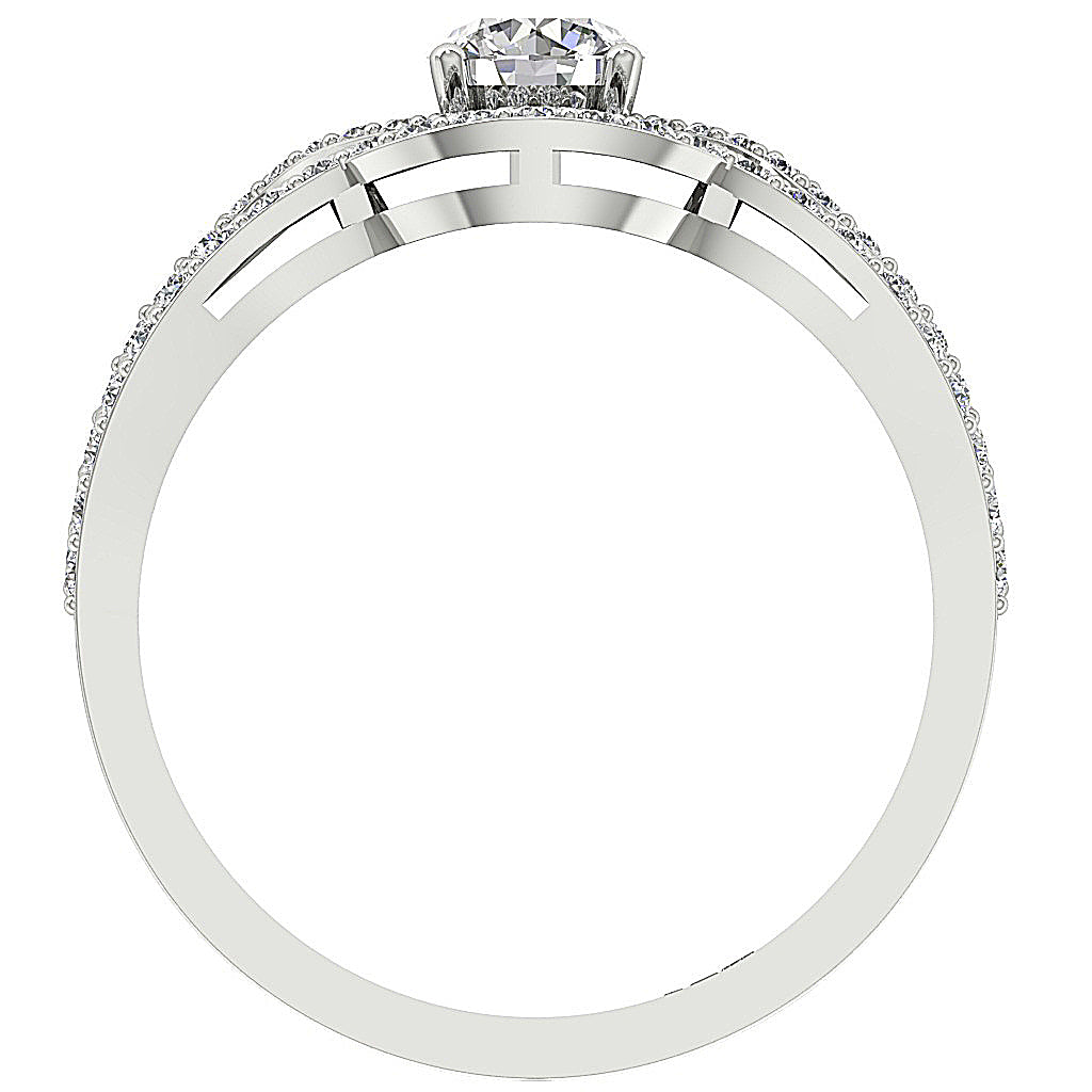 FrontView14kGoldBridalRingProngSet