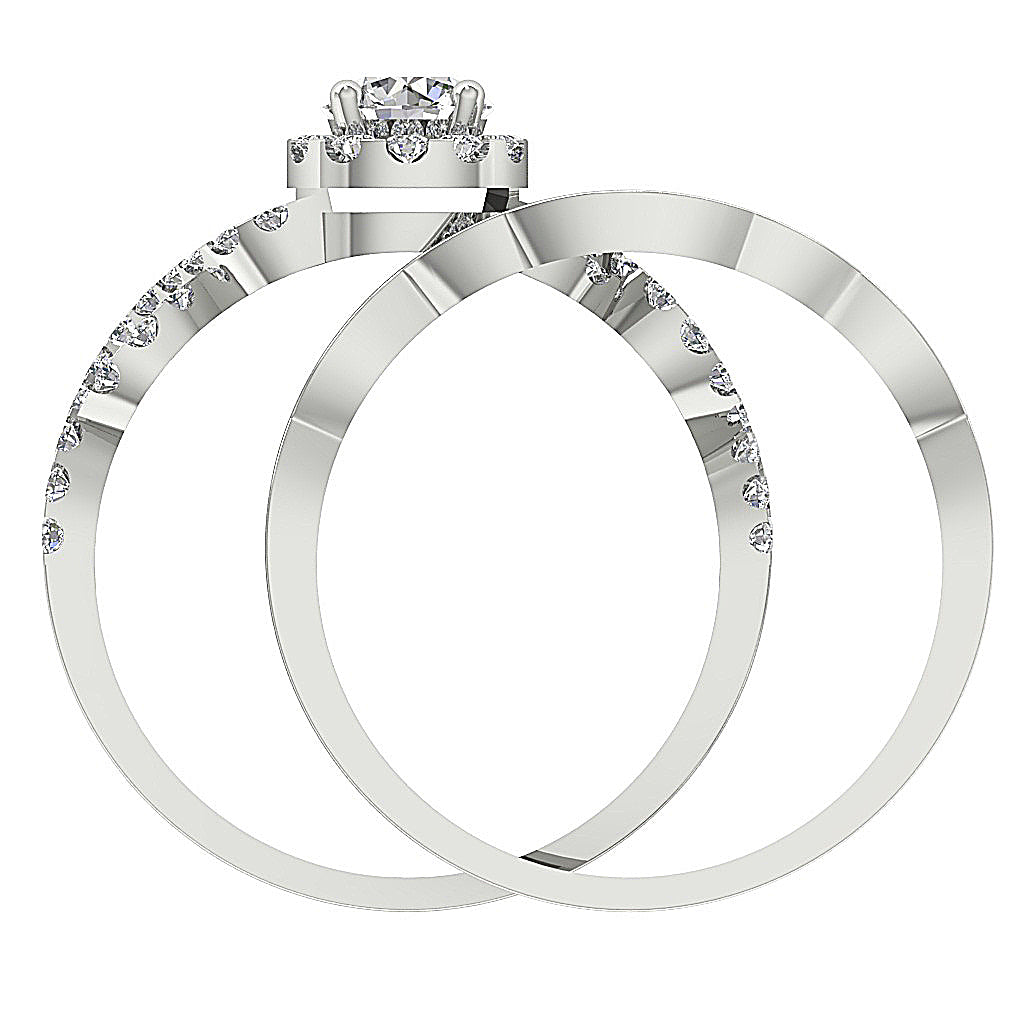 FrontView14kGoldBridalRingProngSet
