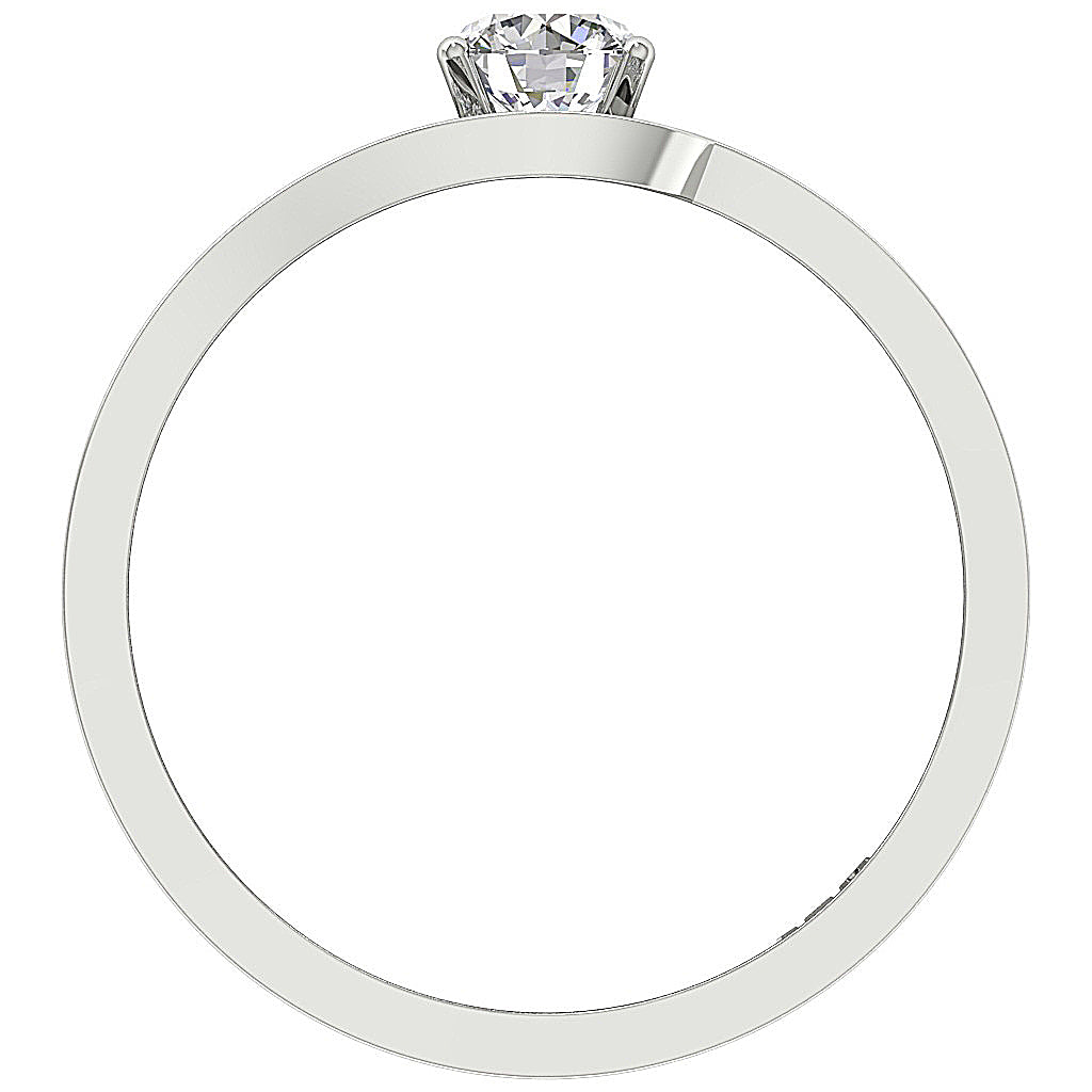 FrontView14kWhiteGoldBridalRingSet
