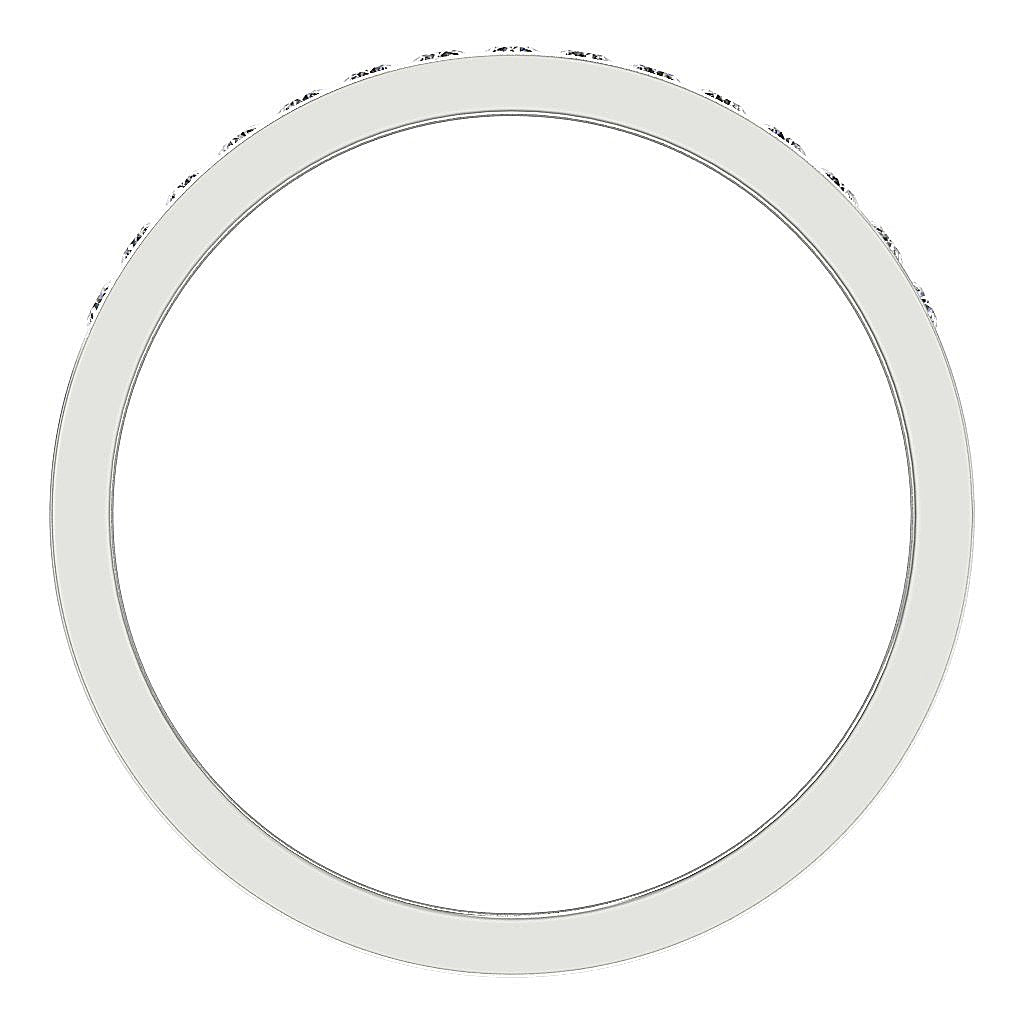 14k Rose Gold Designer Eternity Anniversary Ring I1 G 0.30 Ct Round Diamond Channel Set